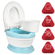 thumbnail image 2 of Baño Entrenador para Niños con Asiento Acolchado Antideslizante Diseño Realista - Azul, 2 of 6