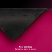 SteelSeries QcK Heavy Gaming Mousepad — Thicker, Non-Slip Silicone Rubber Base, Optimized for Gaming — Large Size — Magenta