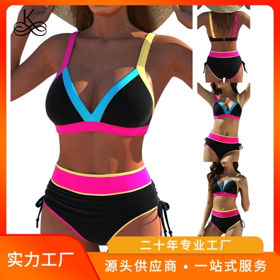 Women's Two Piece Surfing Swimsuit Sleeveless Front Bikini Bathing Suit Bikini Swimsuit Women
