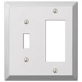 thumbnail image 2 of Amerelle 161TR 1 Toggle-1 Rocker Combo Polished Chrome Stamped Steel Wall Plate, 2 of 3