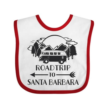 

Inktastic Road Trip To Santa Barbara Gift Baby Boy or Baby Girl Bib