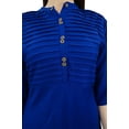 thumbnail image 4 of Bimba Women Summer Casual Pintuck Kurti Kurta 3/4 Sleeve Rayon Tunic Classic Blouse, 4 of 9
