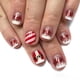 thumbnail image 2 of Paquete de 24 uñas postizas cortas navideñas a presión para pegar. Uñas postizas de cobertura completa con pegamento para uñas., 2 of 8