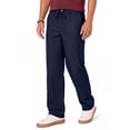 thumbnail image 2 of RICHCOIN Men's Pants Elastic Waist Drawstring Casual Trouser Lightweight Straight-Legs Loose Beach Pants with Pockets, 2 of 7