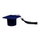 thumbnail image 1 of Creativo sombrero de graduación en forma de anillo organizador caja de regalo materiales seleccionados decoración de fiesta tamaño 6 cm x 6 cm x 4 cm Azul oscuro Yinane Vitrina de joyería, 1 of 7