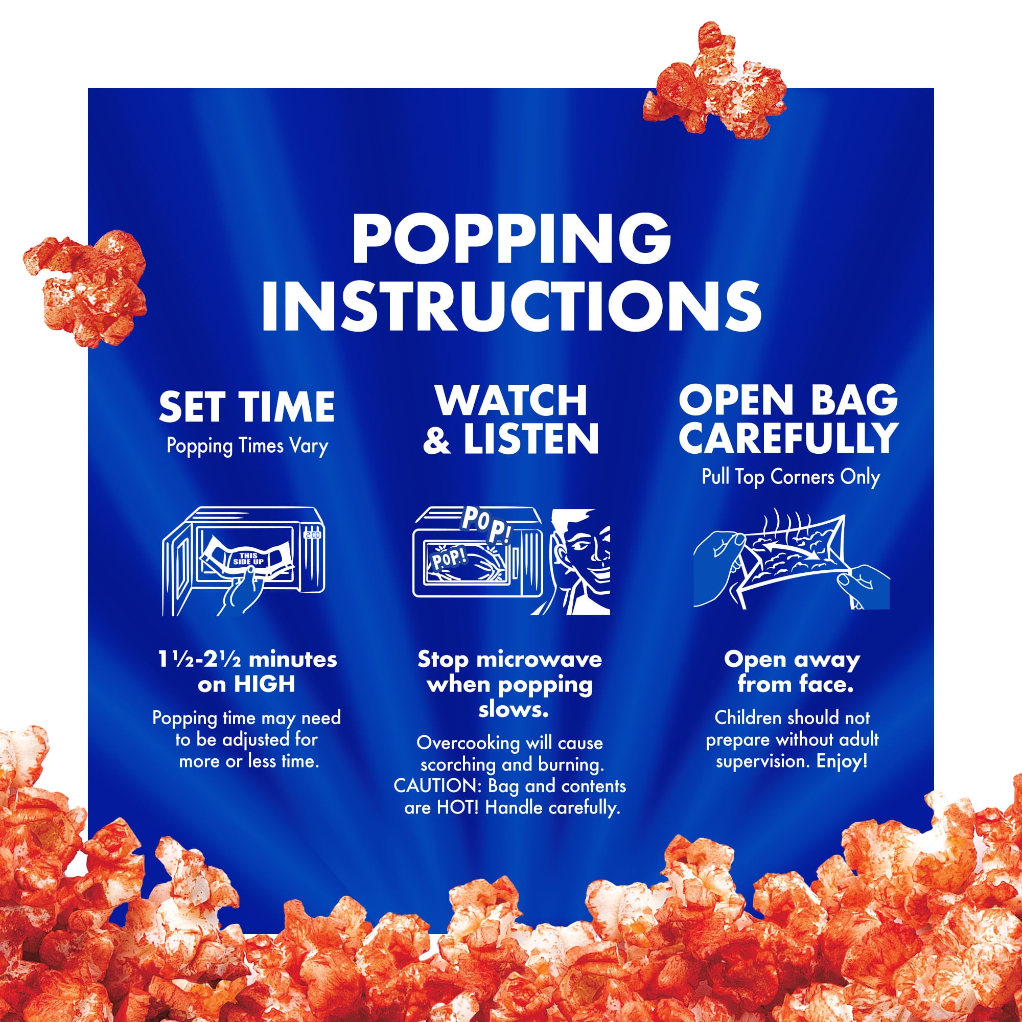(3 pack) Act II Hot & Spicy Microwave Popcorn, 2.11 oz., 6-Count Bags