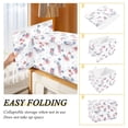thumbnail image 3 of Iauyy Large Storage Box with Lid - Foldable Home Storage Bins for Clothes Toy Holiday Decor, Fireworks and Stars (42*32*30cm), 3 of 6