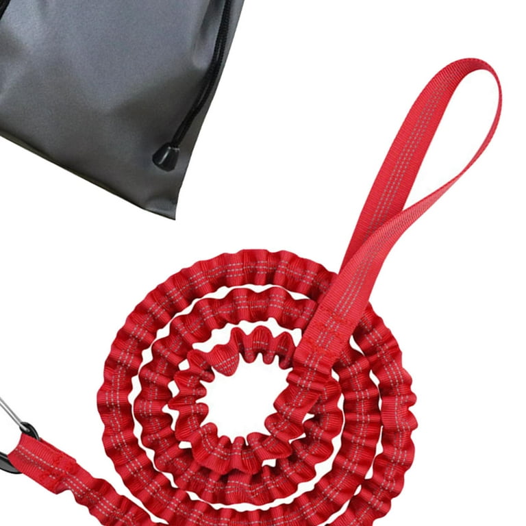 Bike Bungee Tow Rope Pull Rope Safety Equipment Behind Attachment Portable Nylon Traction Rope Road Bike Elastic Leash Belt for Friends Red, Size