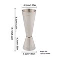 thumbnail image 3 of CARRFA Stainless Steel Cocktail Double Head Jigger Measuring Cup with Scale, Ounce Measurements Alcohol Drink Markings for Party Kitchen Tools (1oz./2oz.), 3 of 5