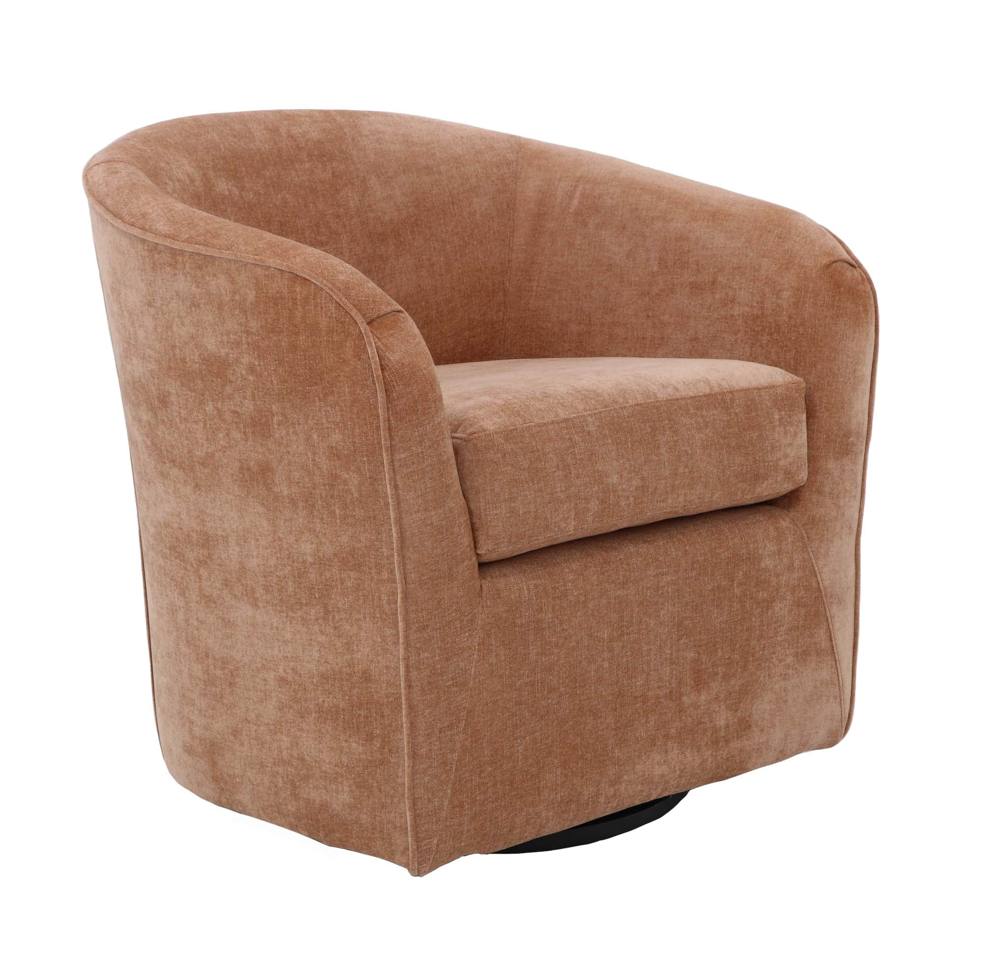 Mainstays Miles Swivel Accent Chair, Saganaga Clay