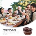 thumbnail image 3 of Raindrops Tiered Serving Trays Wooden Fruit Tray Wood Color 1Pc 6.3x5.9x3.1in, 3 of 8