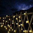 thumbnail image 5 of Cadena de luces solares para exteriores, 100 luces LED de globo de cristal con 8 modos, resistente al agua, con energía solar, para decoración de fiestas en el jardín, 5 of 5