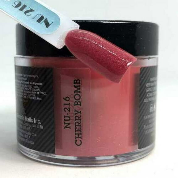 NUGENESIS Manicure Nail Dipping Color Powder 1.5oz/jar - NU216 Cherry Bomb
