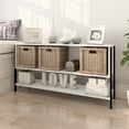 thumbnail image 3 of Estante Venecia Playcon Mueble Para TV de 55 Pulgadas Organizador Multiusos Blanco texturizado, 3 of 8