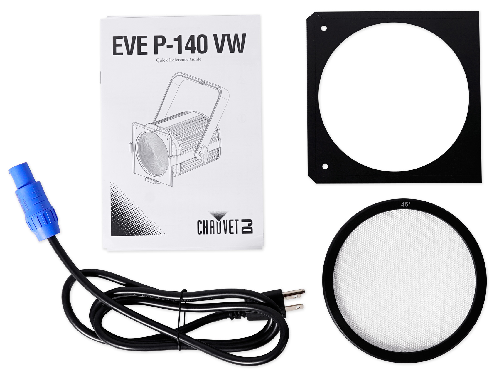 4 Chauvet DJ EVE P-140 VW D-Fi Cool/Warm Stage Lights+DMX Controller+Bags+Fogger