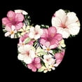 thumbnail image 2 of Men's Mickey & Friends Pink Floral Mickey Mouse Logo Sweatshirt Black Large, 2 of 4