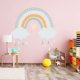 thumbnail image 4 of Pegatinas de pared de arco iris, pegatinas de pared de arco iris, 2 piezas de pegatinas de pared coloridas de PVC, pegatinas de pared esmeriladas de arco iris, para dormitorio, sala de estar (E) ER, 4 of 5