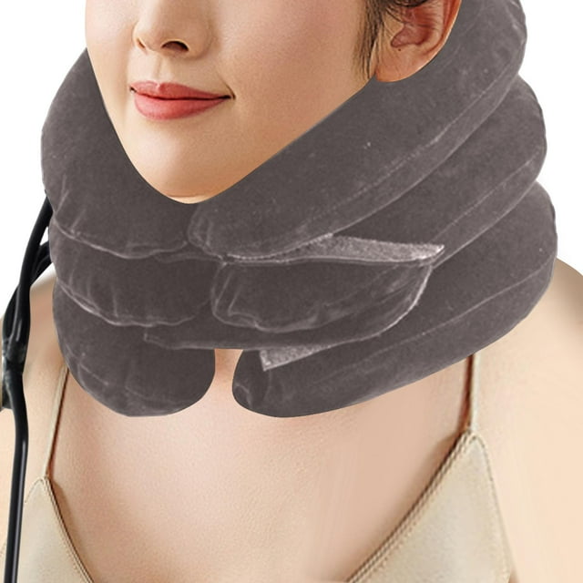 Camilla de cuello Fernando 3 capas inflable gris