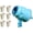 Sky Blue, variant on Handheld Air Cannon Toy Single Shot Air Blaster Gun No Battery, Air Vortex Cannon Fart Blaster Air Gun Prank Toy Indoor Outdoor Sports Toy