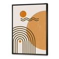 thumbnail image 2 of Designart Abstract Rainbow Sun and Moon In Earth Tones II FLOAT FRAME WALL ART, 2 of 4