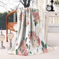 thumbnail image 4 of Pioneer Flower Floral Print Pattern Blanket,Comfortable Soft Flannel Throw Blanket,All Season,Warm Lightweight Blankets for Sofa Bed Couch Living Room Chair,50"x60", 4 of 4