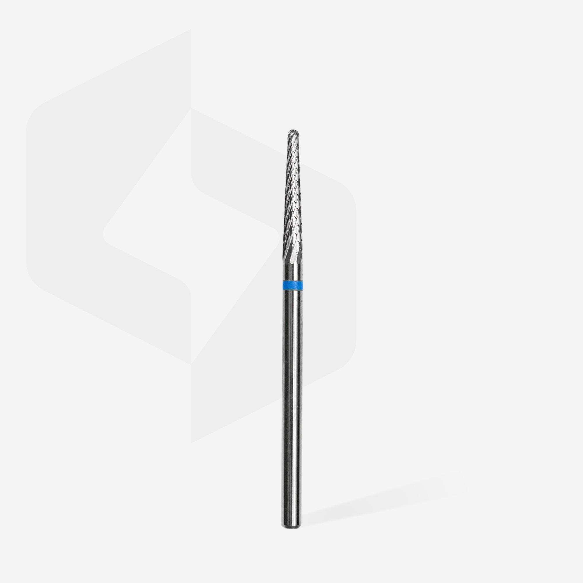 STALEKS PRO Carbide nail drill bit (cone) blue | Head Diameter 2.3 mm | Working Part 14 mm (FT71B023/14)