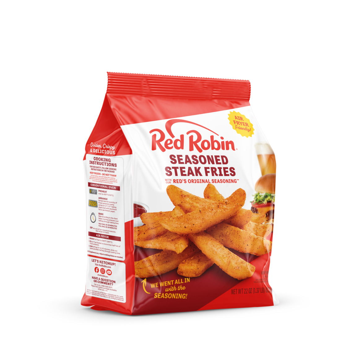 Red Robin Seasoned Steak Fries 22 oz