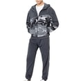 thumbnail image 1 of Otoño e invierno, nueva sudadera informal suelta de Color a juego para hombre, traje deportivo Pompotops  oipoqjl29065, 1 of 6