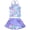 Light Purple Mermaid, variant on Girls Tankini Swimsuits Set Criss-Cross 2-Piece Bathing Suits Beach Swimwear 7-8 Years