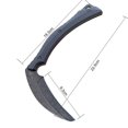 thumbnail image 1 of Cuchillo de hoja fija, hoz para acampar y cazar al aire libre, hoja Stonwash, nailon de alta dureza + mango de fibra de vidrio con funda, 1 of 5