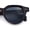 Tortoise - Black, variant on Round Horn Rim Sunglasses Retro Hipster Vintage Keyhole Bridge / Slate - Beige