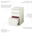 thumbnail image 3 of Hirsh 20" Deep Mobile Pedestal File Cabinet 3 Drawer Box-Box-File, Letter Width, White, 3 of 15