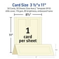 thumbnail image 6 of (2 pack) Avery Tent Cards, 3.5" x 11", Embossed Border, 50 Cards (5915), 6 of 10