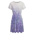 thumbnail image 4 of Purple Lavender Sundress Short Sleeve Dress Summer Women Clothes Dress for Women Dresses, 4 of 7
