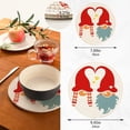 thumbnail image 2 of SKYSONIC Gnomes Couple Love Pot Holders Trivets, 2 Pcs Heat Resistant Trivets,Valentines Day Cotton Thread Weave Mats for Hot Pads Pans Pot Bowl Teapot for Kitchen Decor, 2 of 7