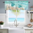 thumbnail image 5 of Window Valance for Kitchen,Ocean Turtle Starfish Coral Rod Pocket Curtain Valances Short Curtains Drapes Panel,Summer Beach Marine Theme Window Treatment Topper for Living Room Bathroom Bedroom Home, 5 of 9
