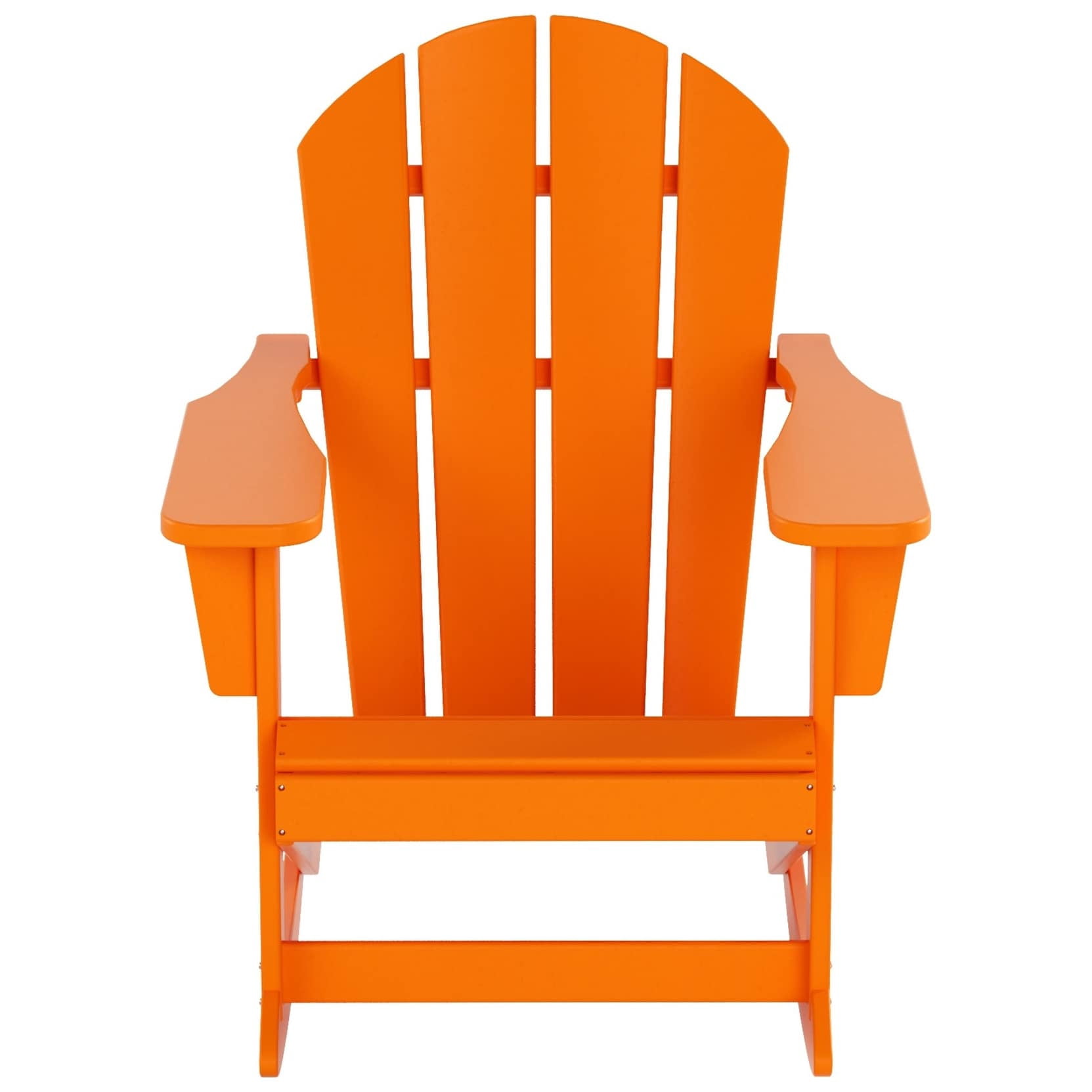 Polytrends  Laguna Hdpe All Weather Outdoor Patio Rocking Chair Orange
