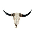thumbnail image 4 of Decoracion de Pared Perfecl Estatua de Cabeza de Toro Cuerno Negro, 4 of 8