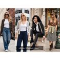 thumbnail image 6 of NAYTOAO Women's Polka Dot Cardigan Sweater, Crew Neck Button Down Long Sleeve Knit Open Front Casual Outerwear for Fall Winter, 6 of 8