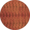 thumbnail image 1 of Ahgly Company Indoor Round Abstract Brown Contemporary Area Rugs, 5' Round, 1 of 4