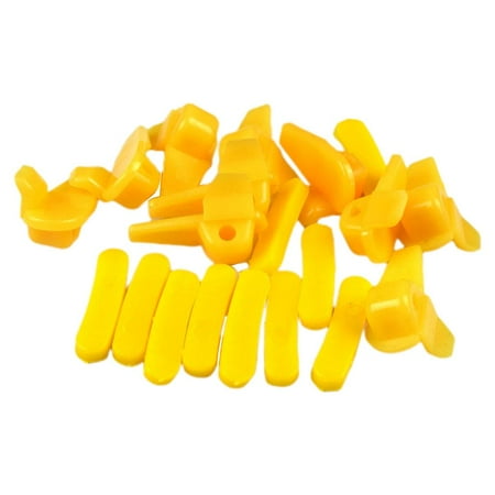 20x 45mm Yellow Wheel Protection Nyl Changer Bird Head Pad Rim Protectors