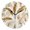 Black, variant on Round Art Wall Clock Vintage Oil Painting Texture Decorative Clock Black Pointer, Multi-Purpose Desktop & Hanging Creative Decor Clock for Home Living Room Watercolor White Golden Grass