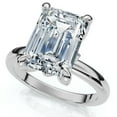 thumbnail image 3 of Pompeii 2.05Ct Emerald Cut Certified Diamond Hidden Petal Engagement Ring Gold Lab Grown, 3 of 7
