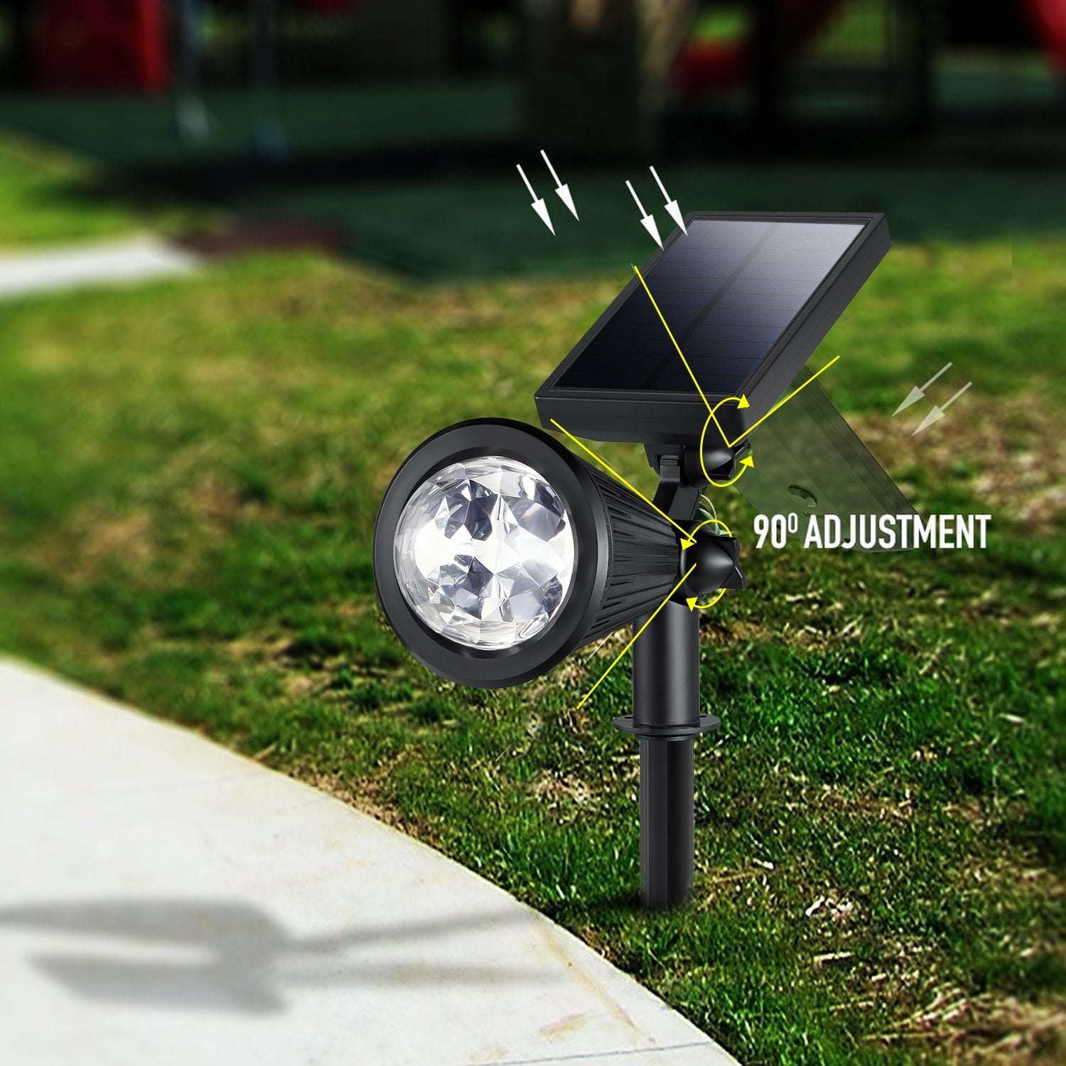 Creative Design Led Outdoor Solar Spotlight Multi Colored 4 Creative Design Led Outdoor Solar Spotlight Multi Colored 4