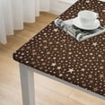 thumbnail image 4 of HAOXIT Tablecloths for Rectangle Table, Table Cloth Cover, White and Grey Cute 60''x60'', 4 of 7