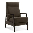 thumbnail image 3 of MCombo Pushback Recliner Chair Sofa, Adult Accent Chair with Fabric and Solid Wood, for Living Room, Bedroom (Coffee), 3 of 9