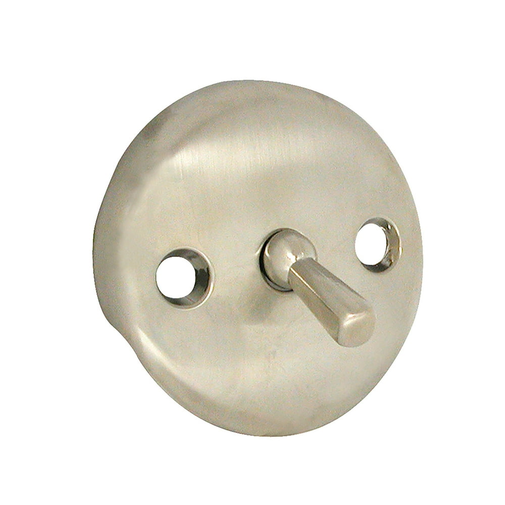 DANCO Tub/Shower Overflow Plate with Trip Lever for Tub Drains, Brushed Nickel, 1Pack (89231