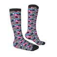 thumbnail image 3 of Fotbe Hawaii Palms print Women's Men's Novelty Crew Socks Cotton Socks Knee High Socks for Walking,Running,Nurses,Pregnancy, 3 of 8