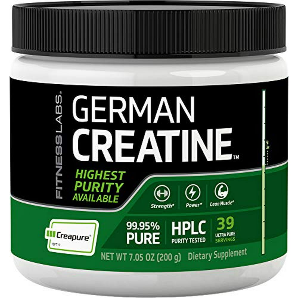 Fitness Labs German Creatine Powder Creapure Brand 40 Servings, 200