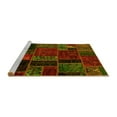 thumbnail image 2 of Ahgly Company Machine Washable Indoor Rectangle Oriental Yellow Modern Area Rugs, 3' x 5', 2 of 4